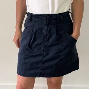 Abercrombie & Fitch Navy Utility Skirt with Pockets Womens' XS 25/26